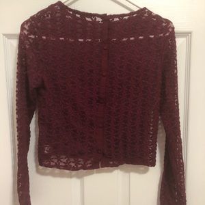 Beautiful Maroon Crop Top